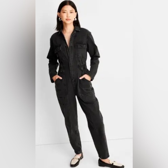 Universal Thread Black Jumpsuit - Picture 1 of 10